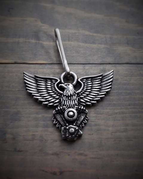 BZP-23 Eagle V-Twin Zipper Pull | Zipper Pulls