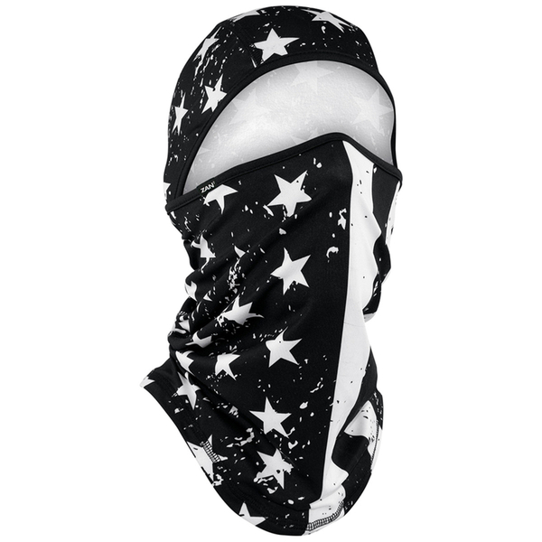 WB4L091 Convertible Balaclava, SportFlex Series, Black & White Flag | Head/Neck/Sleeve Gear