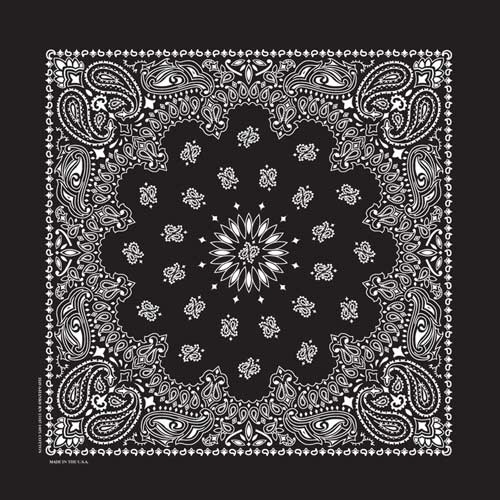 NT4407 Bandana Paisley Black | Bandanas
