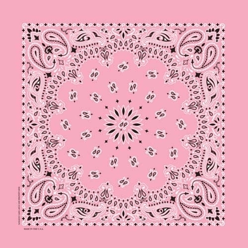 NT4408 Bandana Paisley Light Pink | Bandanas