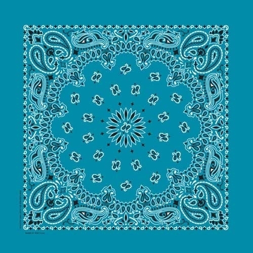 NT4412 Bandana Paisley Turquoise | Bandanas