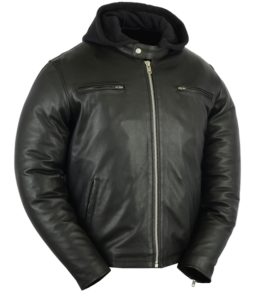 DS717 Men's Sporty Cruiser Jacket | Men's Leather Motorcycle Jackets