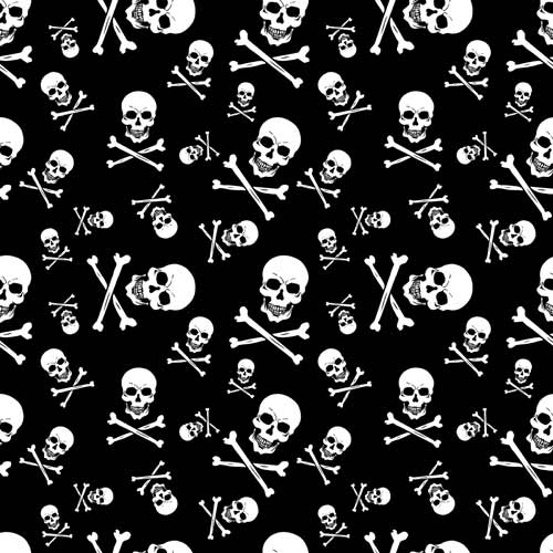 BD2512 Bandana Skull and Crossbones | Bandanas