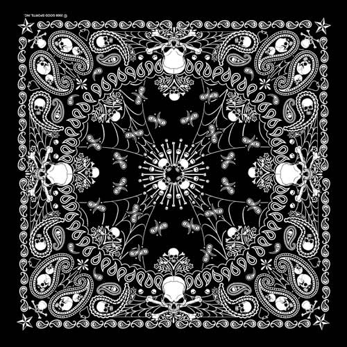 BD2514 Bandana Paisley GS Skeletal | Bandanas