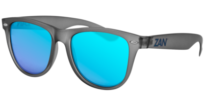EZMT03 Minty Matte Gray Frame, Smoked Blue Mirror Lens