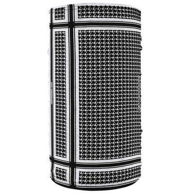 TF235BW Motley Tube® Fleece Lined- Houndstooth, Black and White