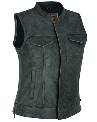 DS229  Womens Premium Single Back Panel Concealment Vest - GRAY
