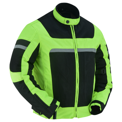 DS763 Men's Racer Mesh Jacket  High Vis