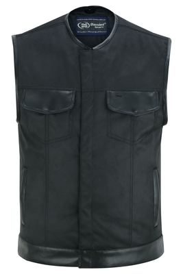DS687 Concealed Snap Closure, Textile Material, W/O Collar & Hidden Zipper